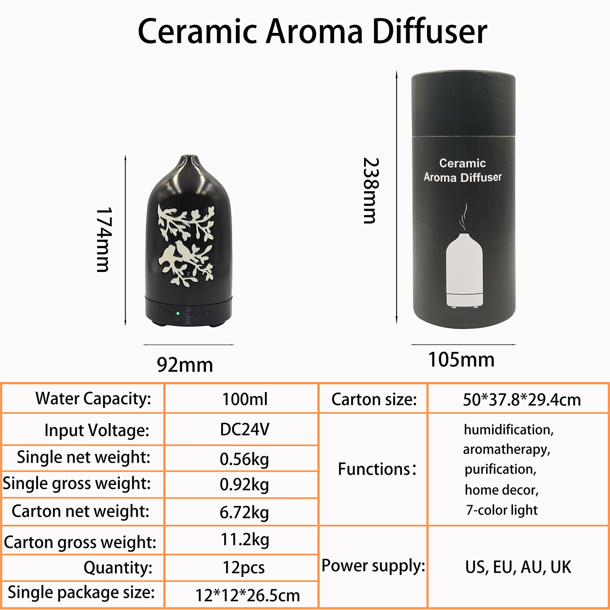 Hidly Ceramics Aromatherapy Diffuser