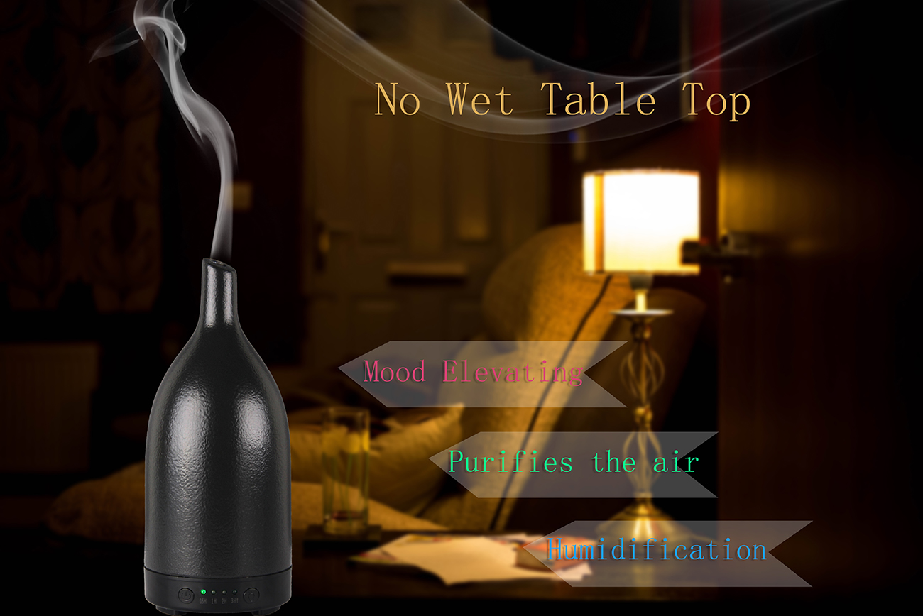 Black Ceramic Aromatherapy diffuser H92214B