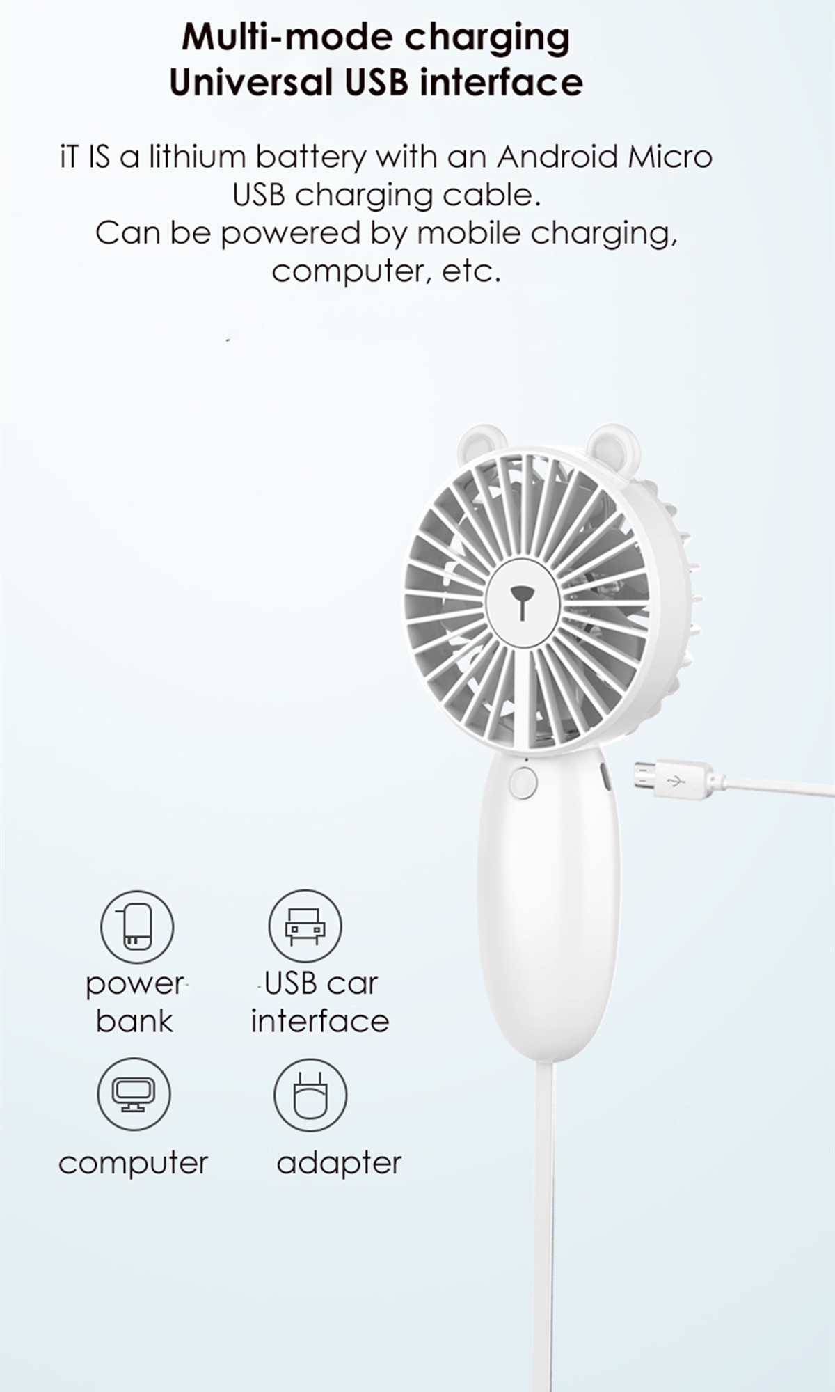 hand held battery fan