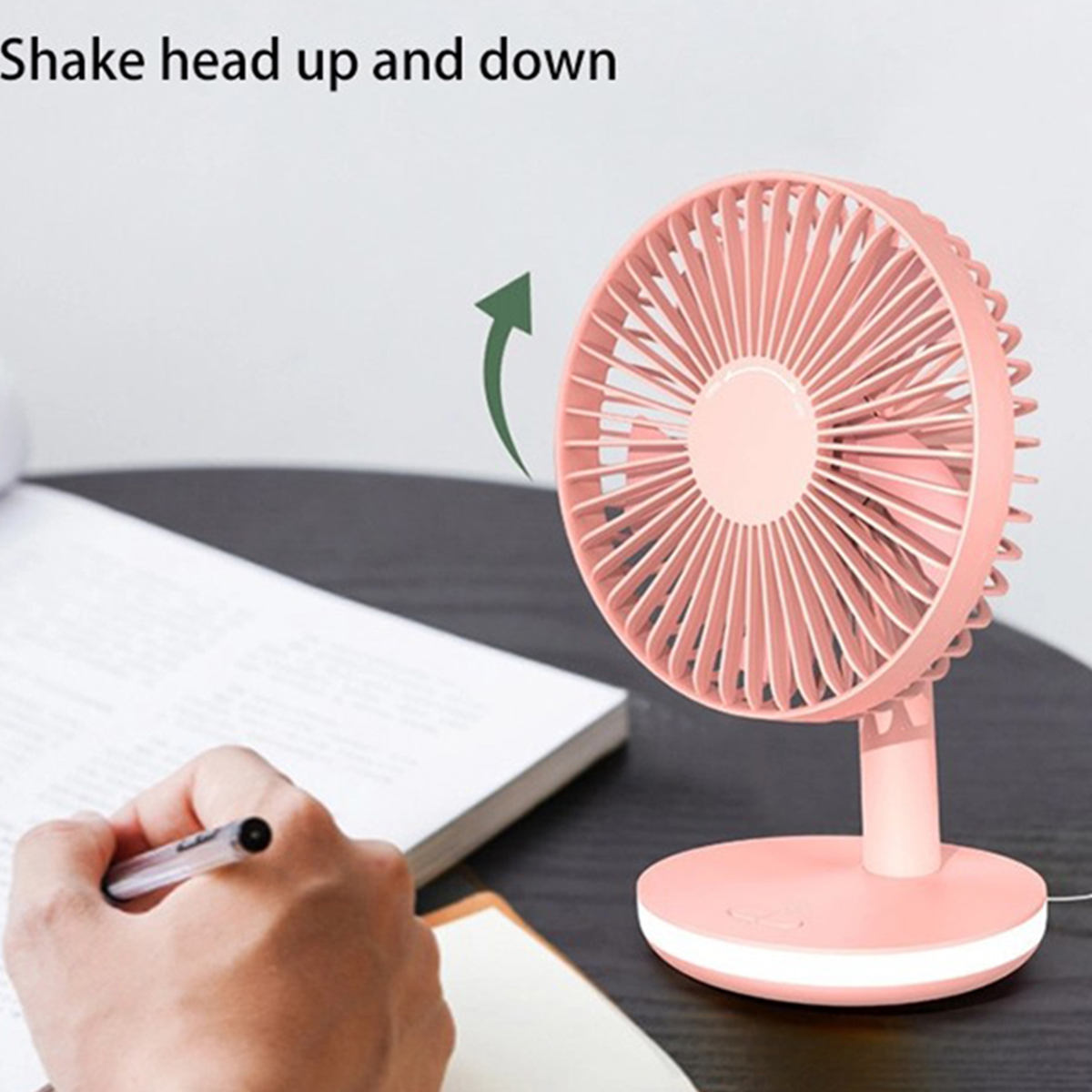 mini table fan with light