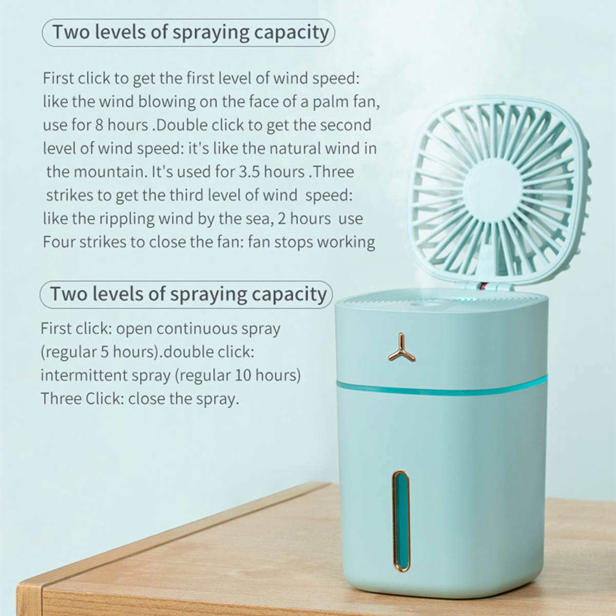 mini humidifier fan