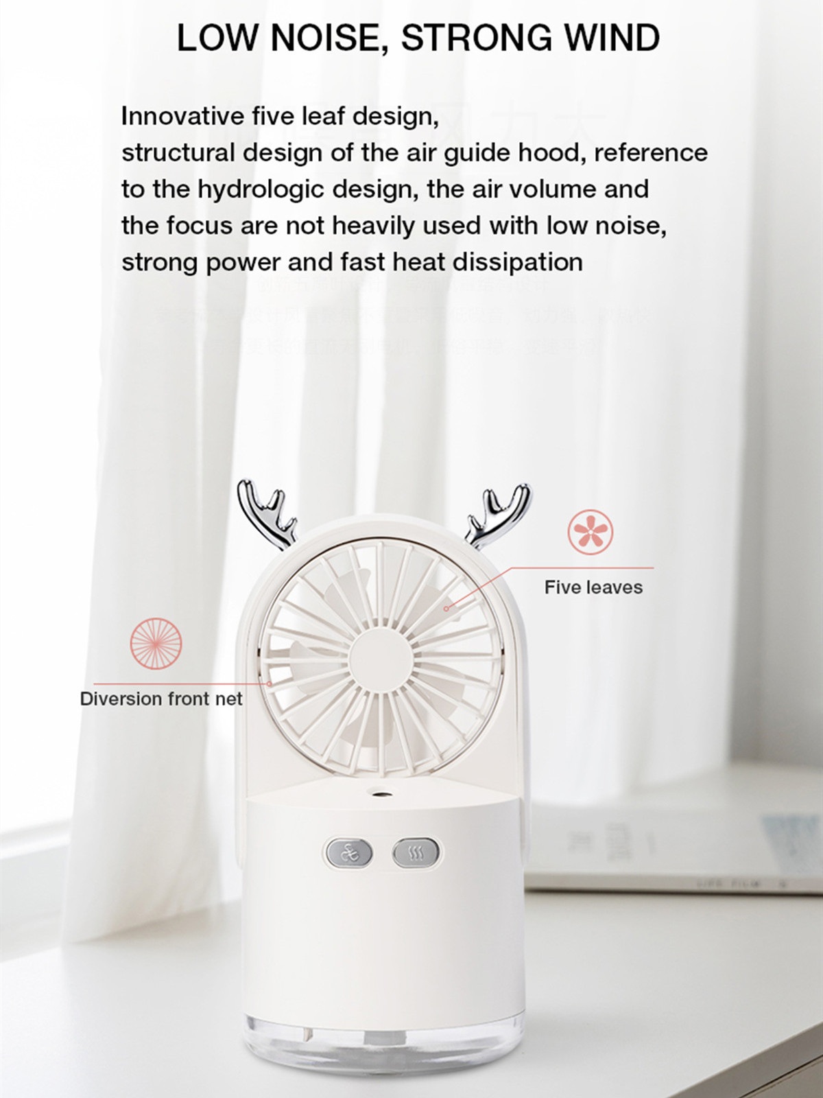 desk mist humidifier fan