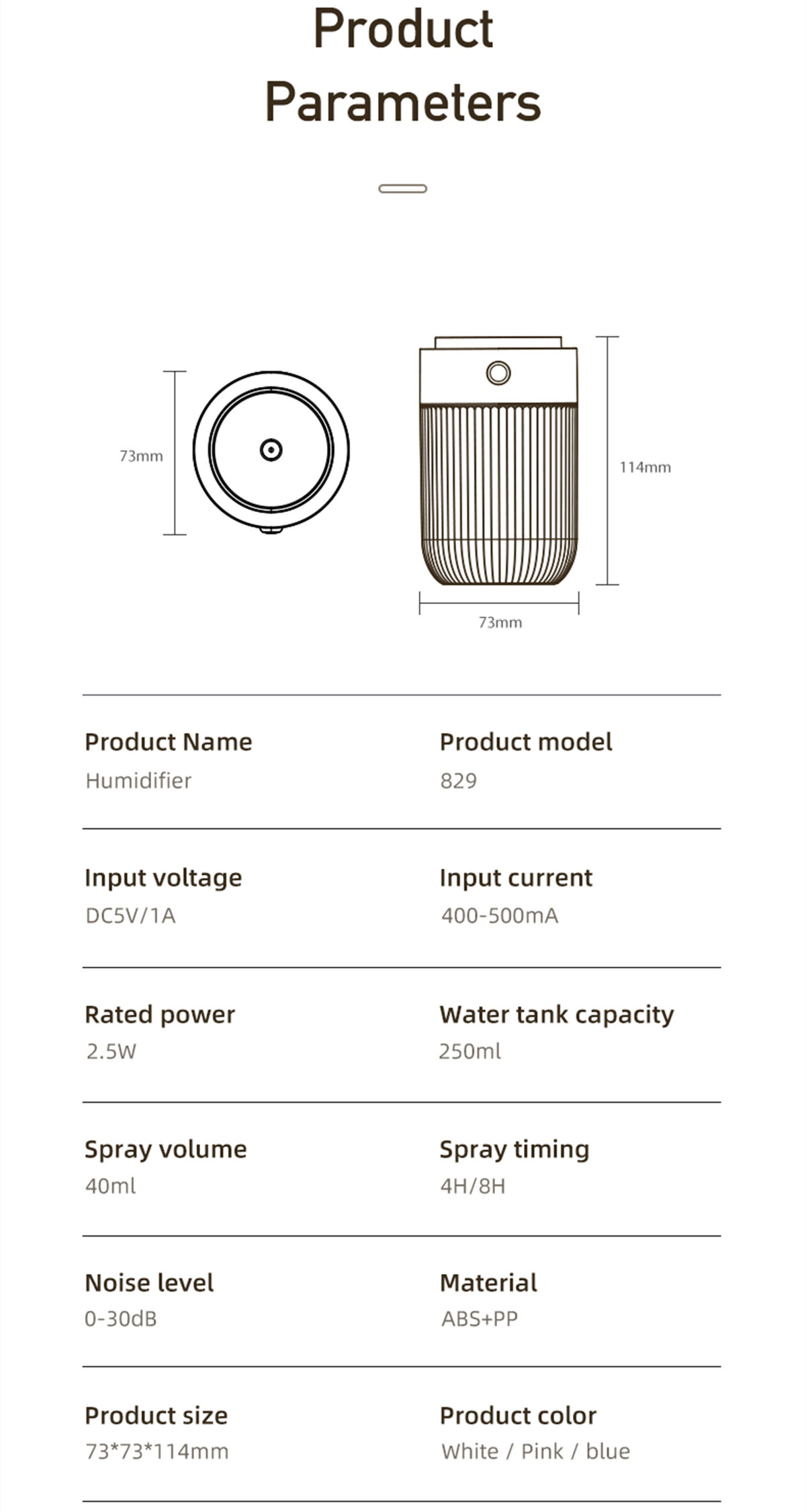 desktop humidifier