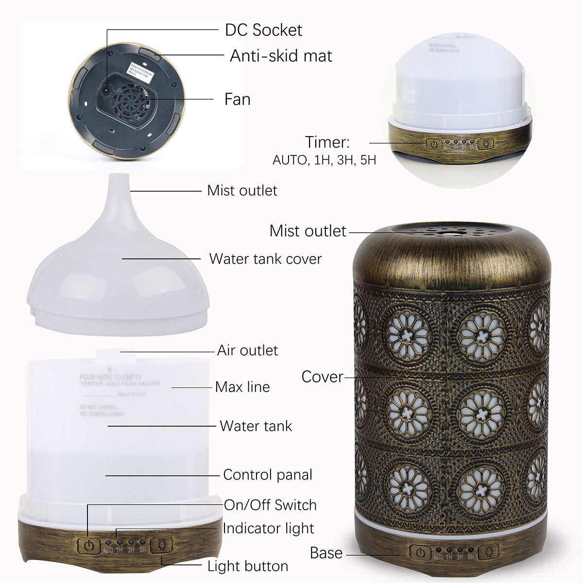 metal aroma diffuser