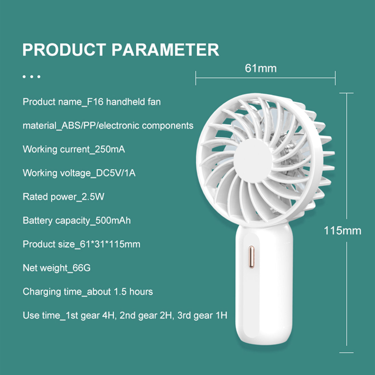 mini handheld fan